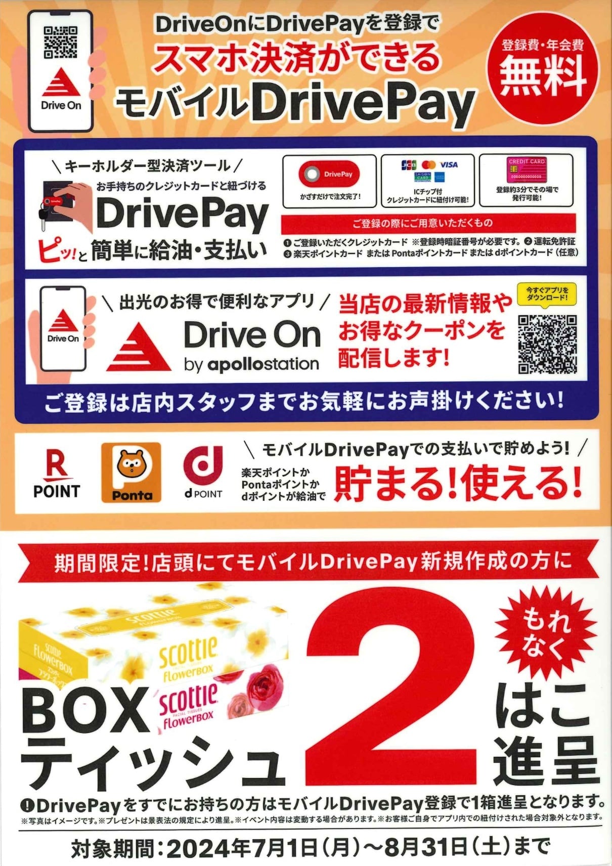 モバイルDrivePay新規作成キャンペーン